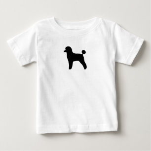 T-shirt Pour Bébé Black Toy Poodle Silhouette   Dog Breed
