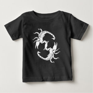 T-shirt Pour Bébé Black & White Letter S
