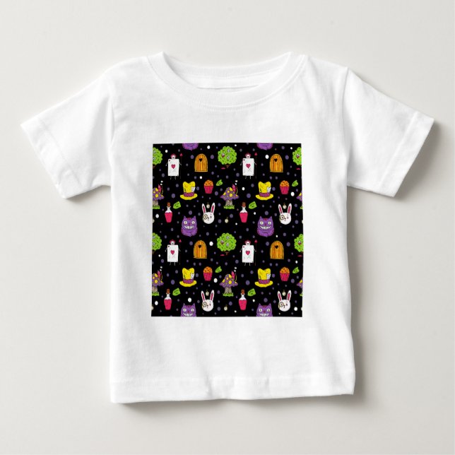 T-shirt Pour Bébé Black Wonderland (Devant)