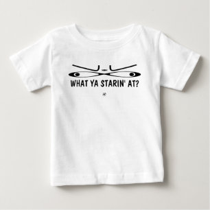 T-shirt Pour Bébé Blague de bébé qui fixe