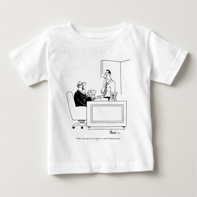T-shirt Pour Bébé Blâme de bureau (Devant)