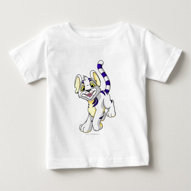T-shirt Pour Bébé Blanc de Kougra (Devant)
