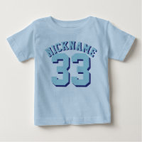 Bleu clair & Aqua Baby | Sports Jersey
