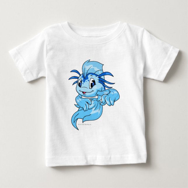 T-shirt Pour Bébé Bleu de Koi (Devant)