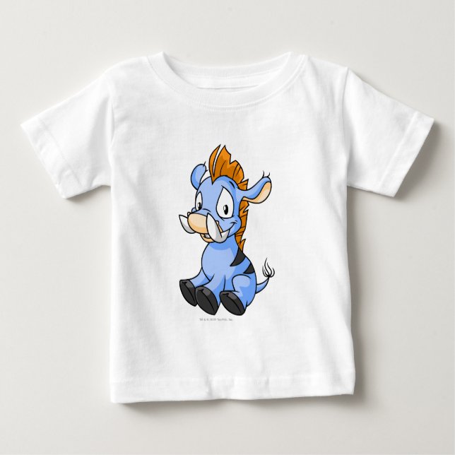T-shirt Pour Bébé Bleu de Moehog (Devant)