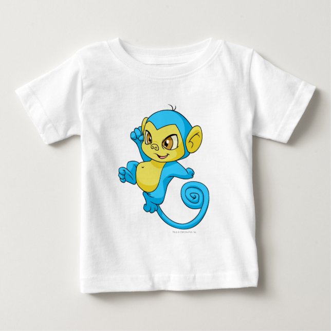 T-shirt Pour Bébé Bleu de Mynci (Devant)