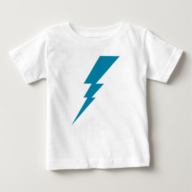 T-shirt Pour Bébé Bleu éclair (Devant)