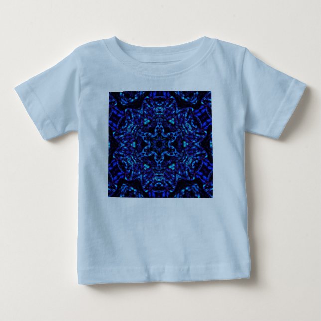 T-shirt Pour Bébé Bleu intense (Devant)