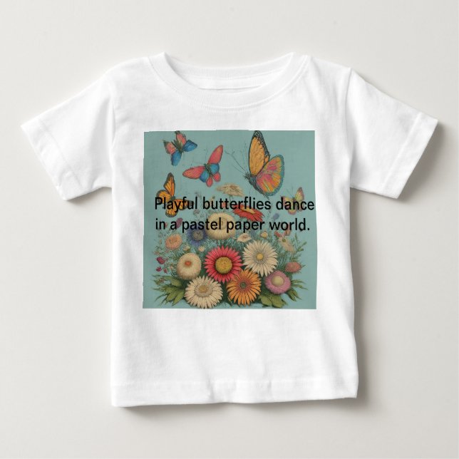 T-shirt Pour Bébé Bliss papillon (Devant)