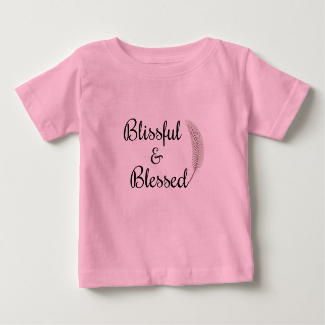 T-shirt Pour Bébé Blissful & bénie plume d'ange bébé bodysuit (Devant)