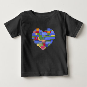 T-shirt Pour Bébé Bloc de constructeur maître Brique de construction