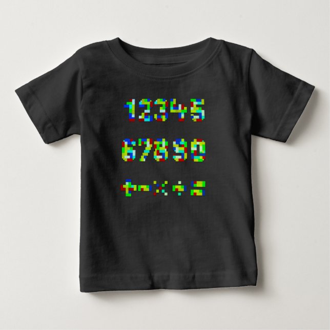 T-shirt Pour Bébé Blocs de Construction, Jouet, Architecture (Devant)