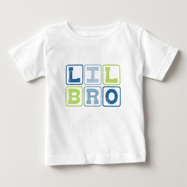 T-SHIRT POUR BÉBÉ BLOCS DE DÉTAILS LIL BRO (Devant)