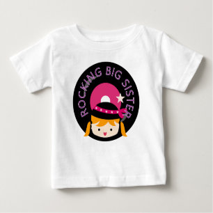 T-shirt Pour Bébé Blond Rocking Big Sister
