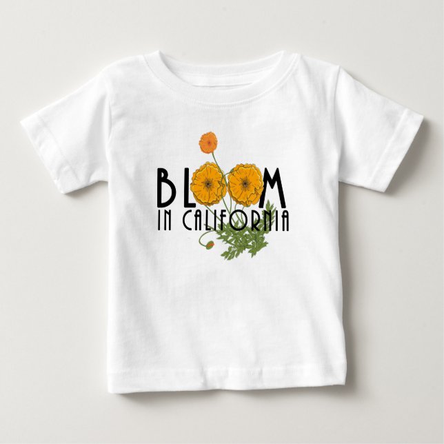T-shirt Pour Bébé BLOOM En Californie (Devant)