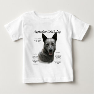 T-shirt Pour Bébé Blue Australian Cattle Chig History; Blue ACD