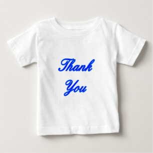 T-shirt Pour Bébé Blue Blue Merci Design Le MUSÉE Zazzle Cadeaux