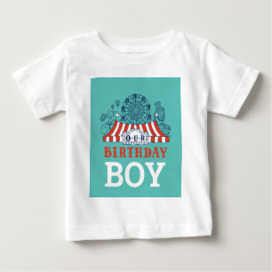 T-shirt Pour Bébé Blue Carnival Circus Baby Birthday Kids HouseParty