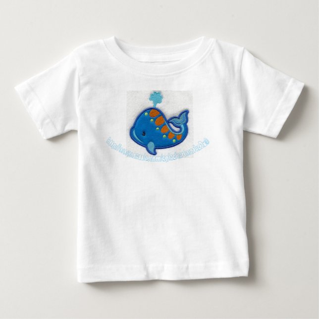 T-shirt Pour Bébé "Blue Fishy" (Devant)