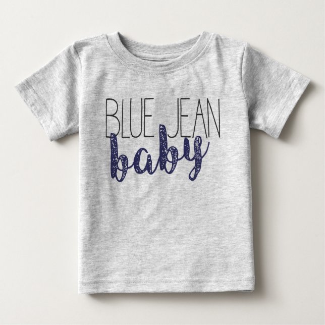 T-shirt Pour Bébé Blue Jean Baby Pop Culture Nouveauté Musique (Devant)