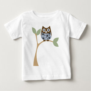 T-shirt Pour Bébé Blue Owl Baby