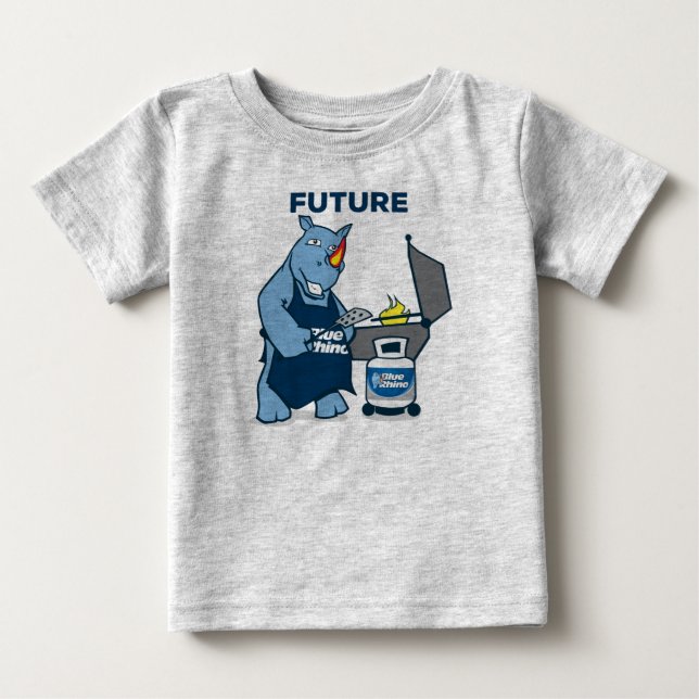 T-shirt Pour Bébé Blue Rhino "Future Griller" (Devant)