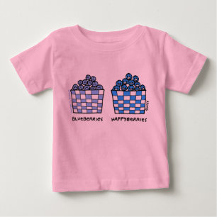 T-shirt Pour Bébé Blueberries de Bébé Bébé Chatouilles
