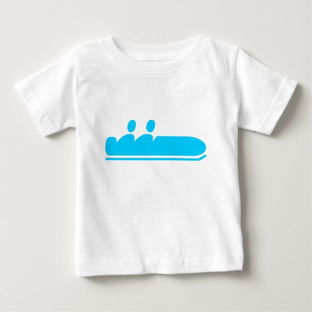 T-shirt Pour Bébé Bobscurci - Sky Blue (Devant)