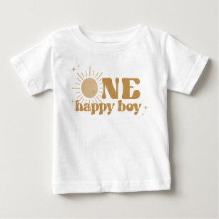 T-shirt Pour Bébé BODHI Boho Sun One Happy Boy 1er anniversaire