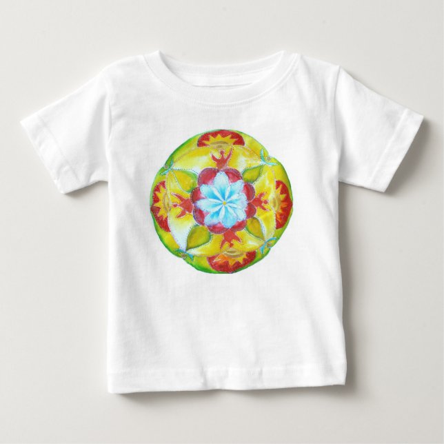 T-shirt Pour Bébé Body bébé Mandala (Devant)