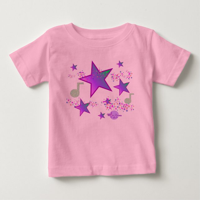 T-shirt Pour Bébé Body Combinaison Rose Starlight Lullaby Tutu pour  (Devant)