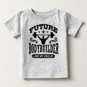 T-shirt Pour Bébé Bodybuilder Comme Mon Oncle