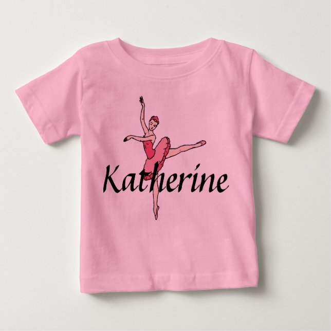 T-shirt Pour Bébé Bodysuit Ballerina personnalisé pour bébé (Devant)