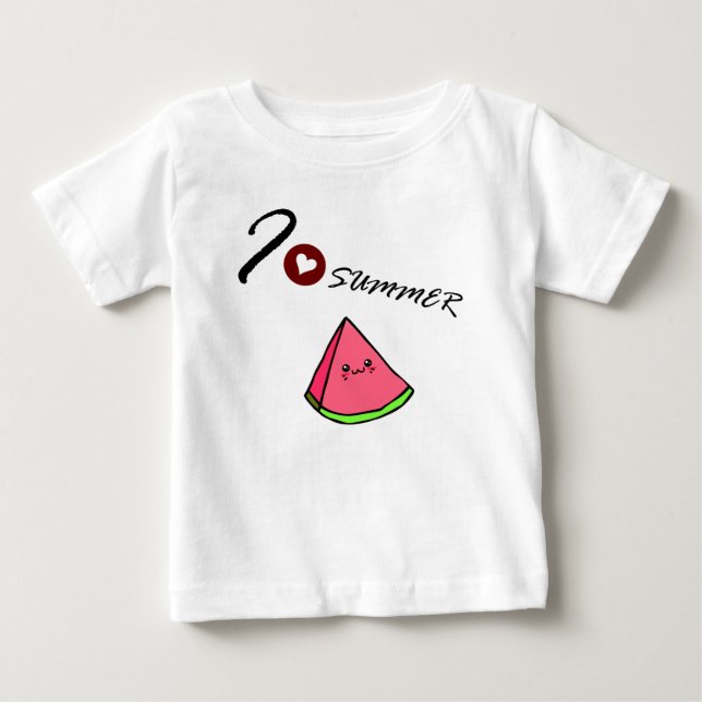 T-shirt Pour Bébé bodysuit de pastèque (Devant)