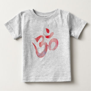 T-shirt Pour Bébé Bodysuit Om, Aquarelle Om