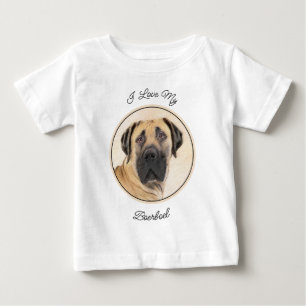 T-shirt Pour Bébé Boerboel Peinture - Cute Original Chien Art