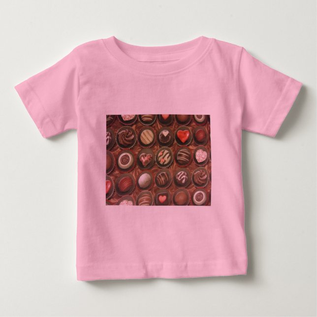 T-shirt Pour Bébé Boîte à chocolat (Devant)