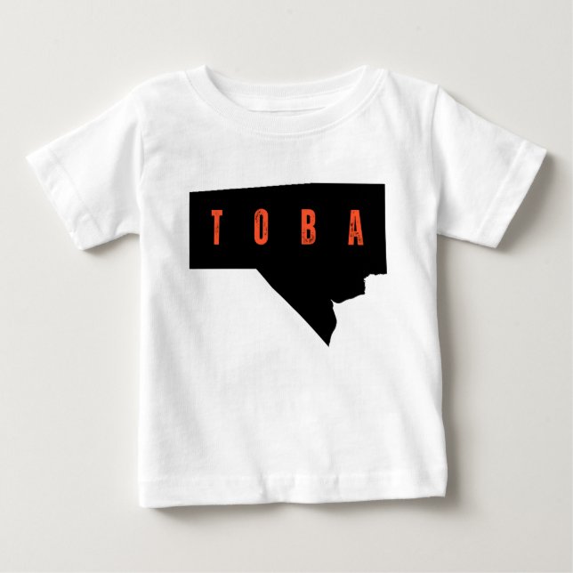 T-shirt Pour Bébé Bold Manitoba Typography Map Shirt (Devant)