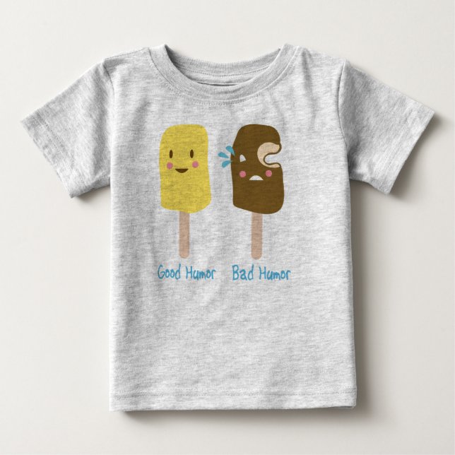 T-shirt Pour Bébé Bon humour, mauvais humour (Devant)
