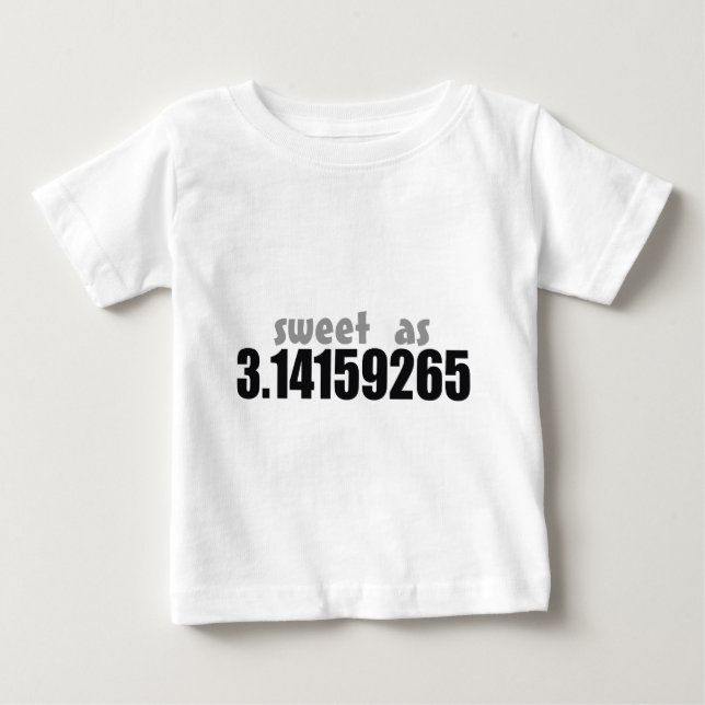 T-shirt Pour Bébé Bonbon comme pi (Devant)