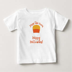 T-shirt Pour Bébé Bonbon Halloween Passe Maïs