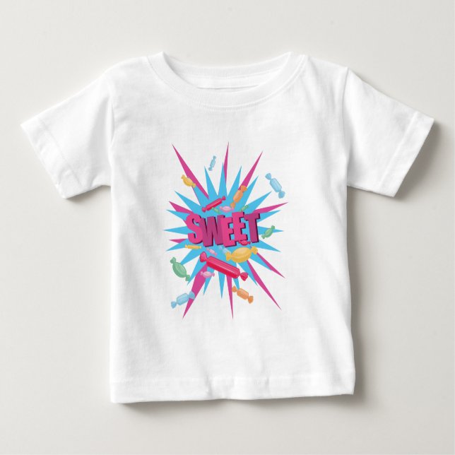 T-shirt Pour Bébé Bonbons sucrés (Devant)