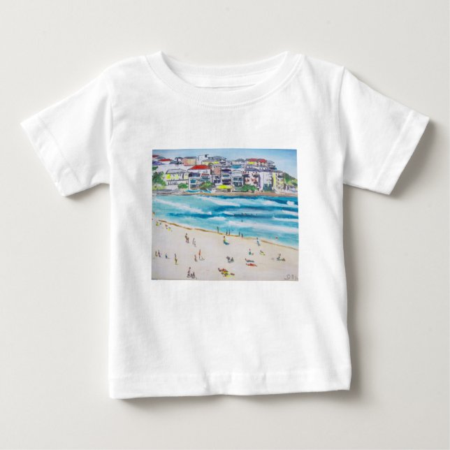 T-shirt Pour Bébé Bondi Blues (Devant)