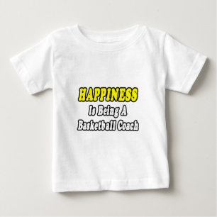 T-shirt Pour Bébé Bonheur... Entraîneur de basket-ball