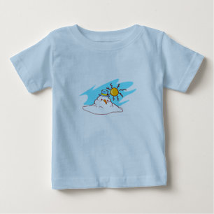 T-shirt Pour Bébé Bonhomme de neige en train de fondre -