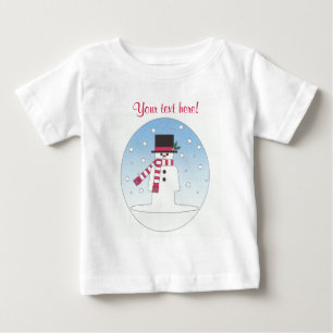 T-shirt Pour Bébé Bonhomme de neige - personnalisé