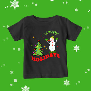 T-shirt Pour Bébé bonhomme de Noël