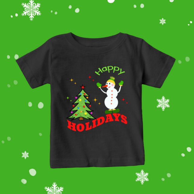 T-shirt Pour Bébé bonhomme de Noël (Créateur téléchargé)