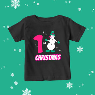T-shirt Pour Bébé bonhomme de Noël