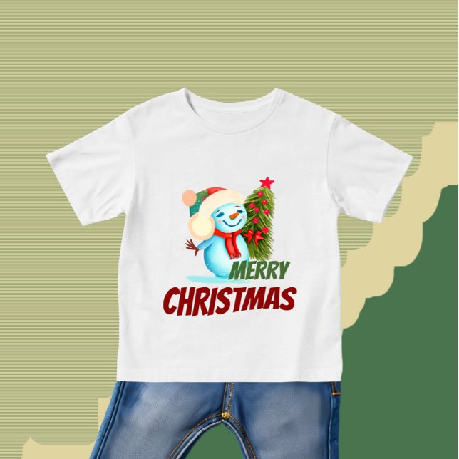 T-shirt Pour Bébé bonhomme de Noël (Créateur téléchargé)